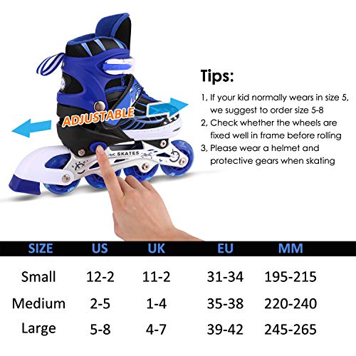Roller Women Blades Adjustable Inline Skates for Kids Blade Skate for