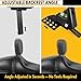 Adjustable Plug-in Driver Rider Backrest Custom Kit for Harley Electra Glides 1997-2026 Made Fit for Touring Models Road King Street Glide (Gloss Black)