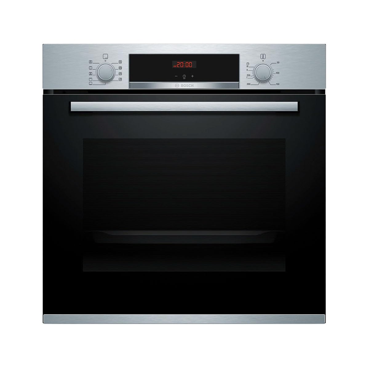 Bosch Series | 4 HBA512ES0 - Electric oven, Cleaning with Aqualisis, 60 x 60 cm, hidden remotes, 1 guide, Black