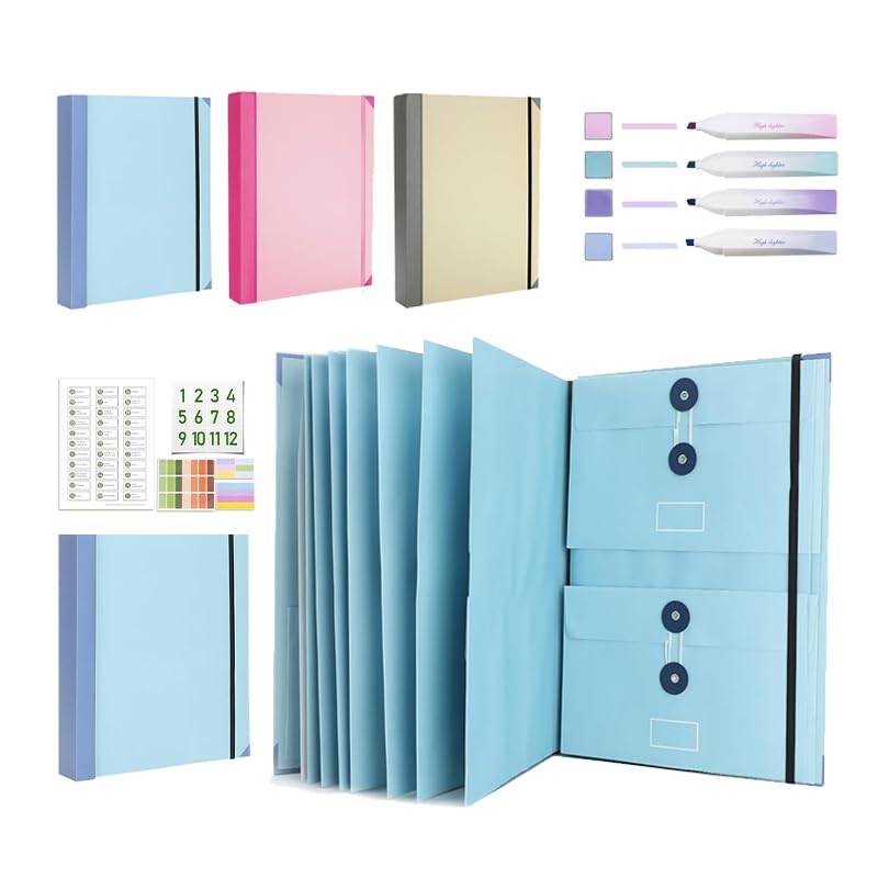 If I Die Binder – Important Document Organizer | in Case I Die Binder Emergency Information Binders | Family Emergency Folder for Daily Document Storage (Blue)