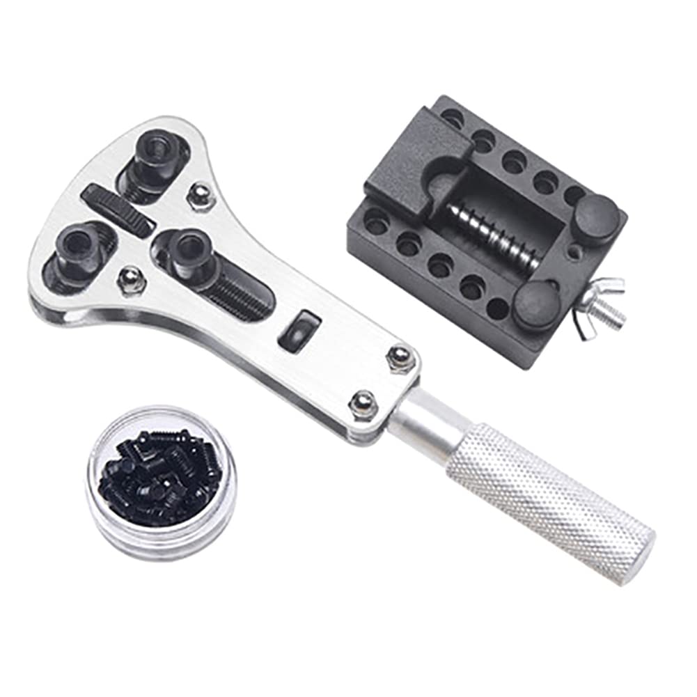 Kit de Herramientas de ReparacióN de Relojes Profesionales de 40 Piezas Herramientas de Reloj Desmontaje BateríA Reemplazo Reloj Prensa Barra de Resorte