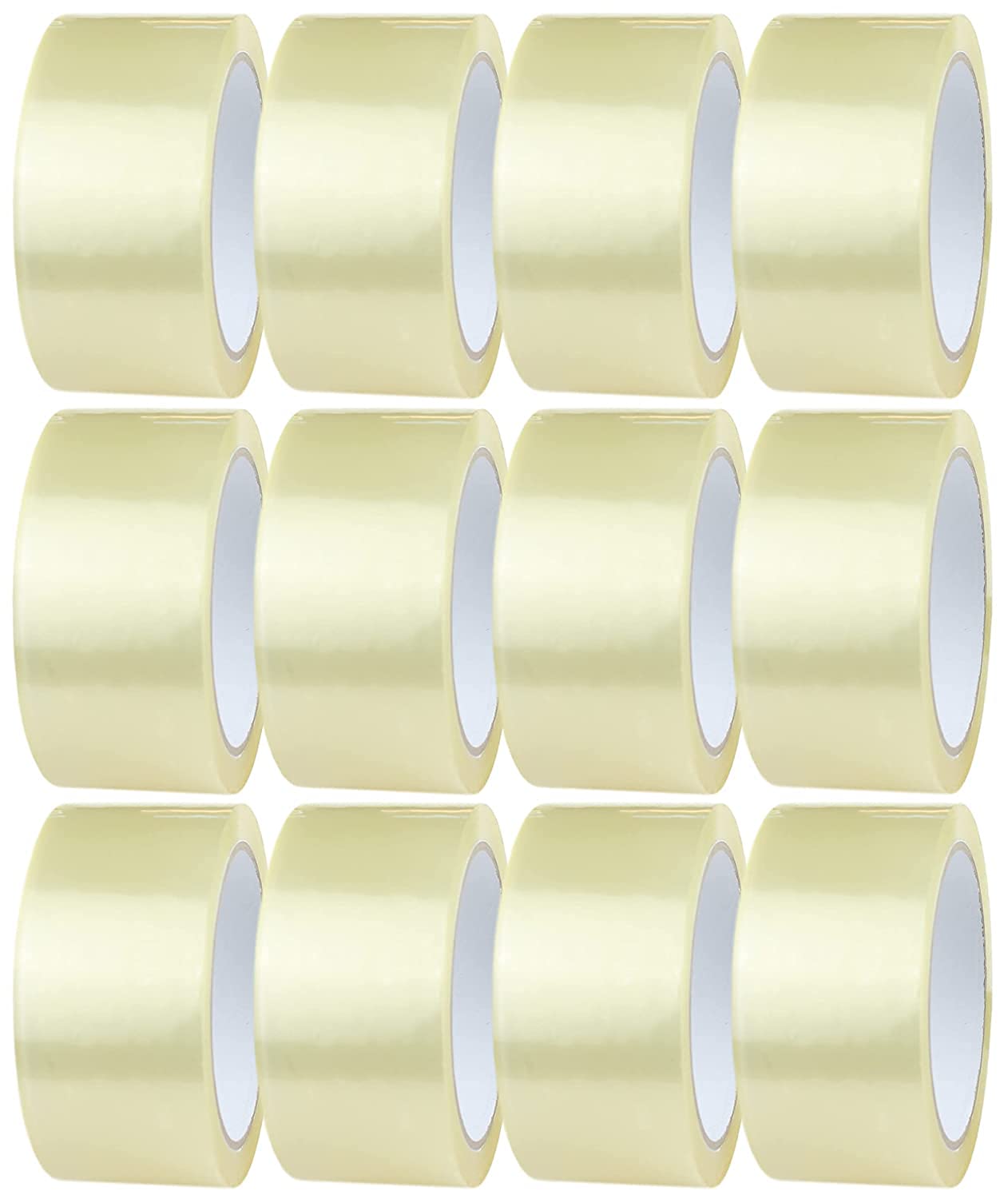 iDEALS UK PACKAGING 12 Rolls of 48mm x 66m Clear Packaging Tape for Packing Parcels, Boxes, Cartons, Postage, Moving House