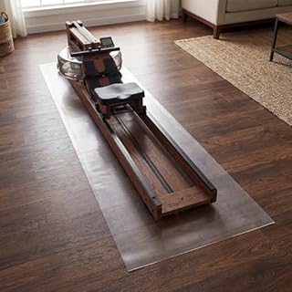 MABOZOO PVC Treadmill Walking Pad Mat, 100 * 35 Inch Transparent Exercise Bike Mat for Carpet & Hardwood Floors, Non-Slip Hardwood Floors Protector for Bike, Elliptical, Treadmill