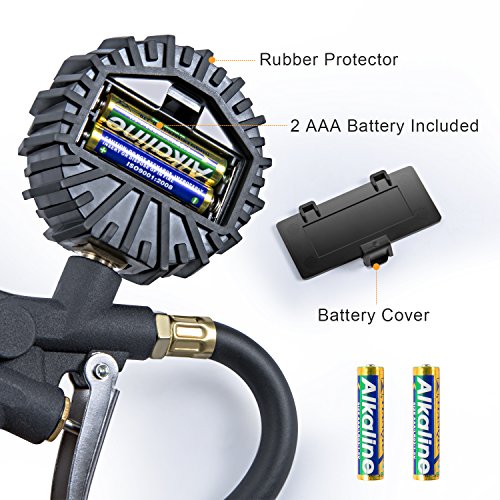 Astroai Digital Tire Pressure Gauge With Inflator, 250 Psi Air Chuck And Compressor Accessories Heavy Duty With Quick Connect Coupler, 0.1 Display Resolution, Car Accessories For Suv, Truck, Rv #TOP3