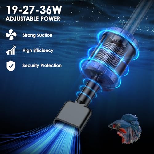 Image of Electric Aquarium Vacuum Gravel Cleaner: 36Water Circulation, Timed Off
