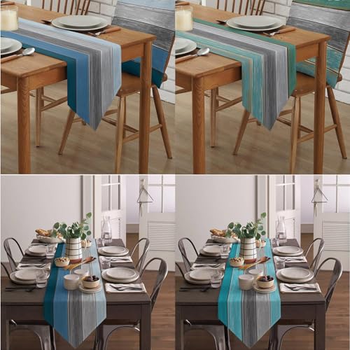 Chemin de table longue table protégeant votre mobilier avec style moderne lavable - 5