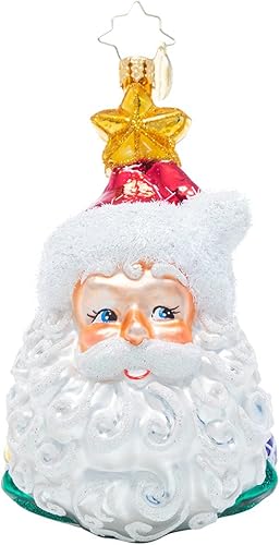 Christopher Radko Adorno decorativo de Navidad de vidrio europeo hecho a mano, Navidad por todas partes