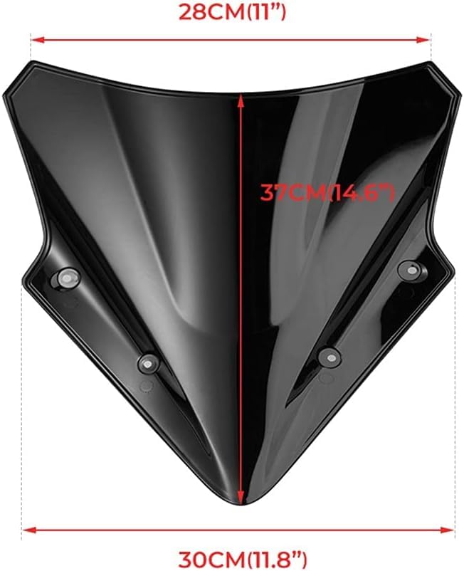 Bulle Ninja 650 2017-2019 Opaque Blanc Déviation du Vent - 3