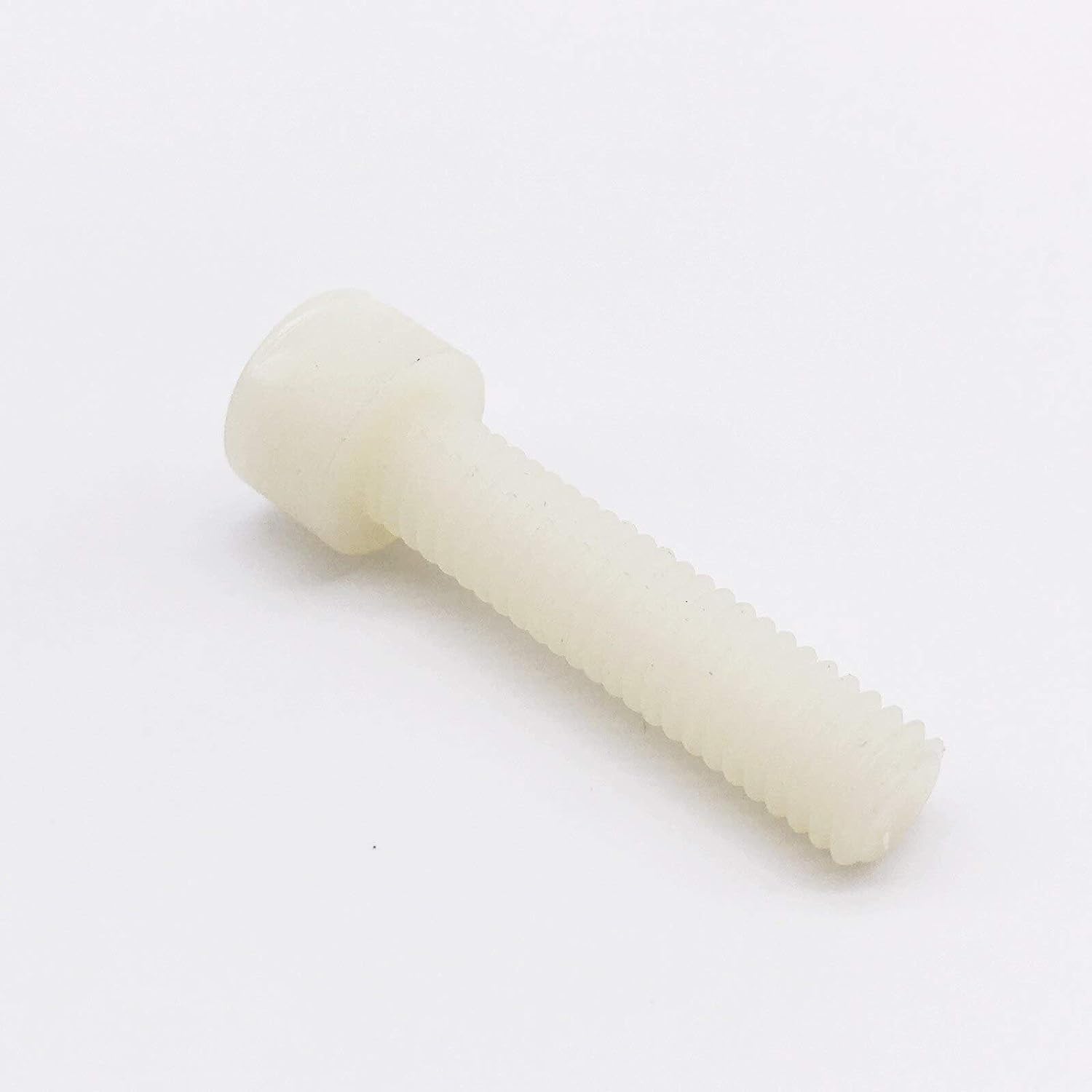Pernos de anclaje de expansión, anclaje de pared, Pernos M6/M8 Tornillos de cabeza hueca hexagonal Perno de nailon Blanco roto Paquete de 100 pernos de anclaje (Longitud: 8 mm, Tamaño: M6) (Color : 5m