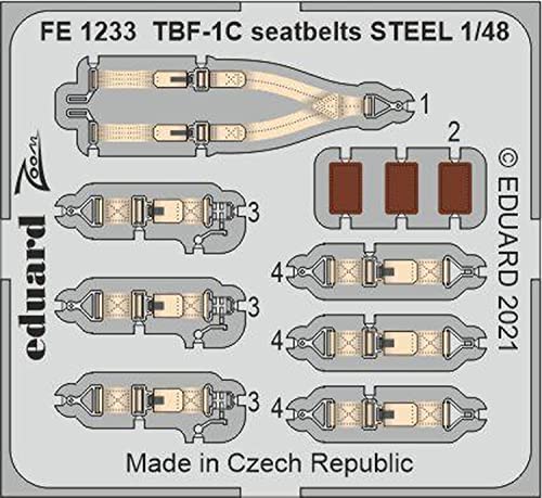 Ceintures TBF-1C Eduard FE1233 amélioration cockpit maquette Academy 1/48