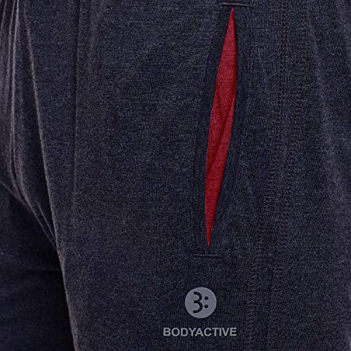 Image of BODYACTIVE Solid Color Men's Track Pants