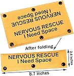 PWHAOO Nervous Rescue/Not J'ai besoin d'un chien Space Poignée de sauvetage de chien Poignées de sauvetage (poignée Nervous de sauvetage)
