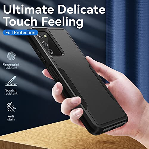Image of for Samsung Galaxy A03S Case with HD Screen Protector, Black