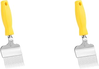 2 PCS of Bee Keeping Stainless Steel Honey Comb Beekeeping Tine Uncapping Fork Hive