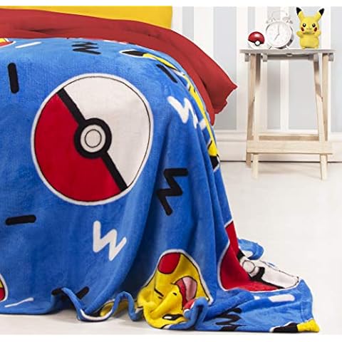 Pokemon Memphis Fleece Throw Blanket 100 x 150cm Cover