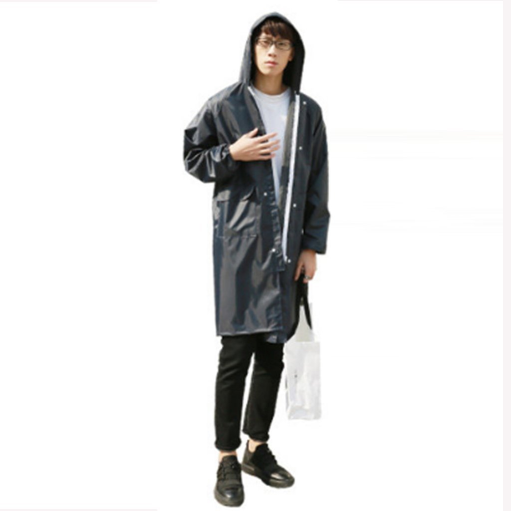 LINYU-L YY-L Raincoat adult hiking Korean fashion men's and women's raincoat long coat long outdoor travel raincoat YUYI-LONG (Color : H, Size : M)