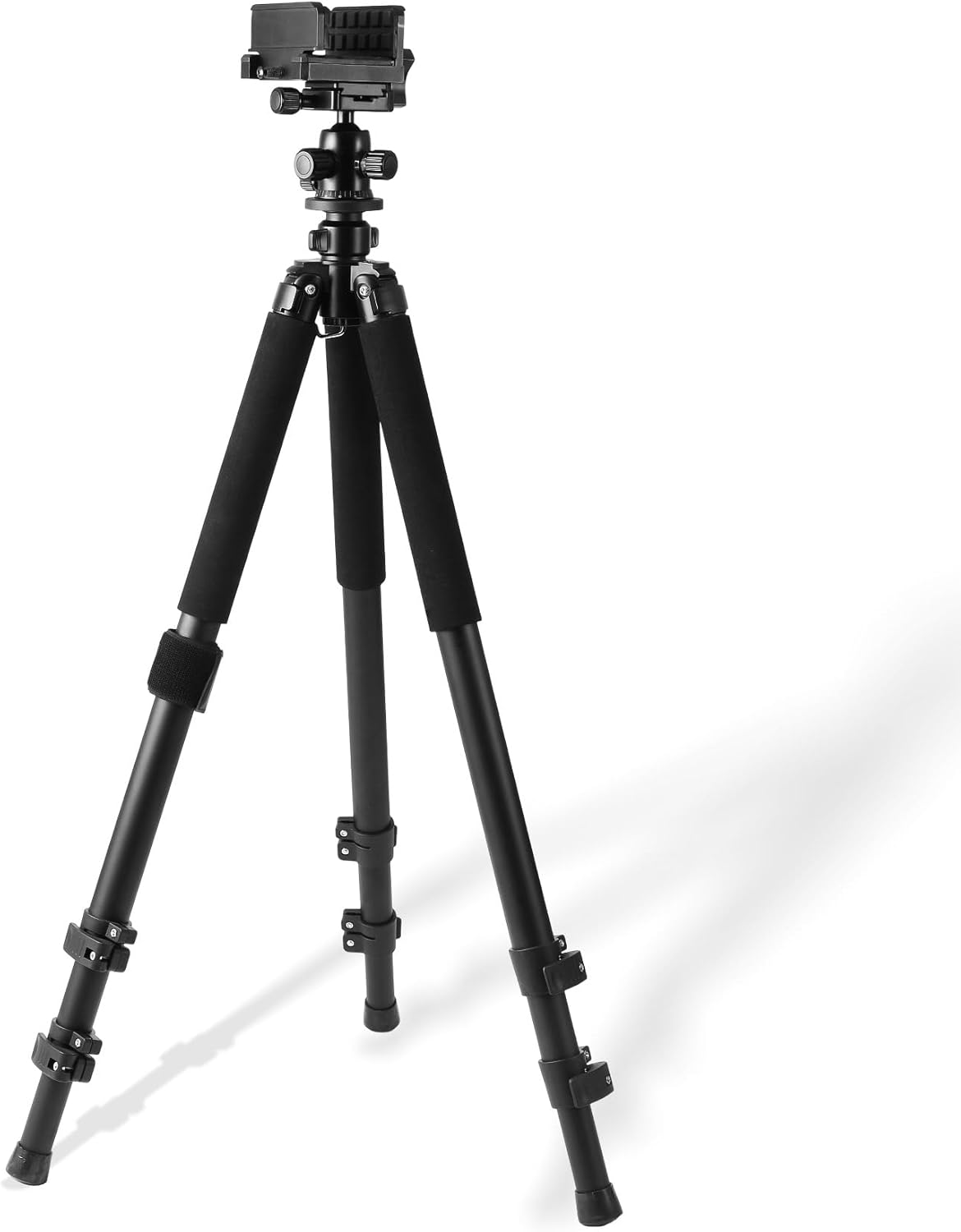Hunting Tripod That Holds Your Rifle Steady - Adjustable Shooting Rest with 360° Ball Head for Crossbow,Camera & Spotting Scope | Lightweight Aluminum | 32"-67" Height