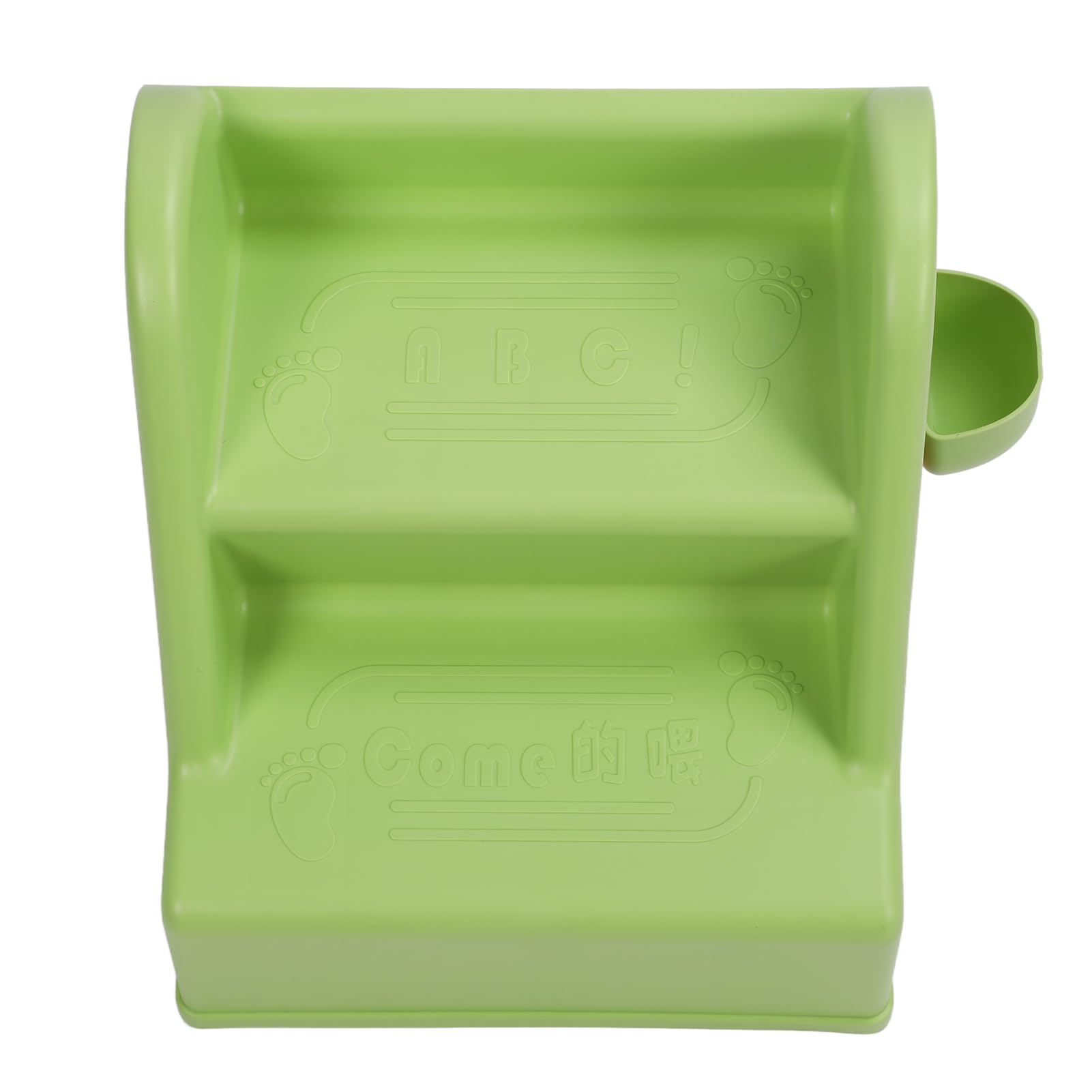 Pongnas Sgabello Pieghevole per Bambini a 2 Gradini con Paraspruzzi e Design Antiscivolo per Usare il Vasino e l'uso in Bagno Verde (GREEN)