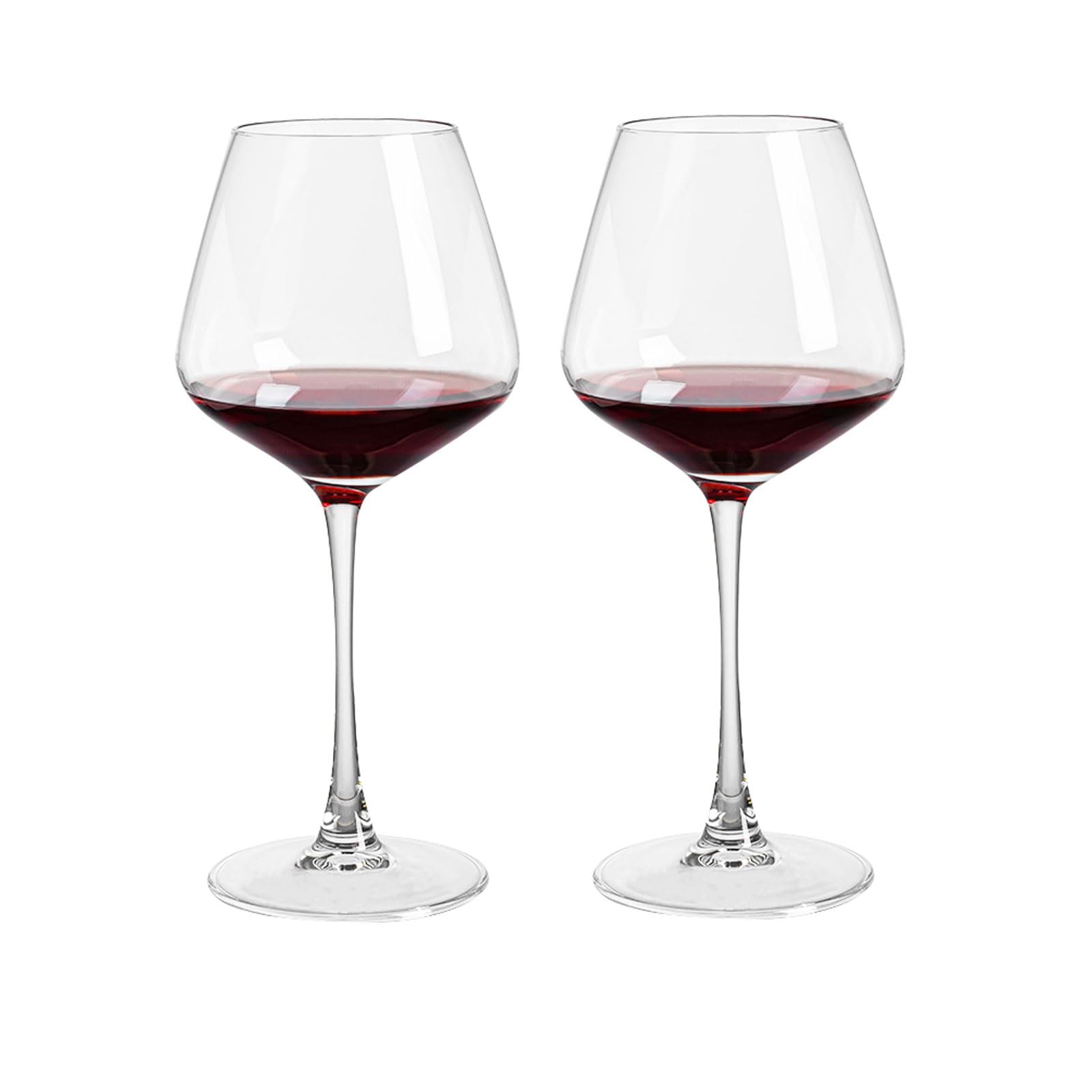 Paquete de 2 copas de vino tinto de cristal de 450ml, cristalería de tallo grande for regalo de fiesta de degustación de vino