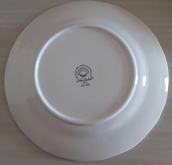 Amazon.co.jp: ノリタケクインシーホワイトディナープレート5枚