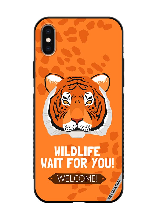 VR CreativeProtective Case Cover For Apple iPhone XS Max Tiger For You Design Multicolour