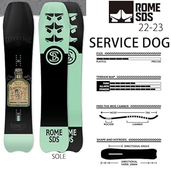 Amazon | ROME スノーボード2点セット 板 ROME SDS SERVICE DOG