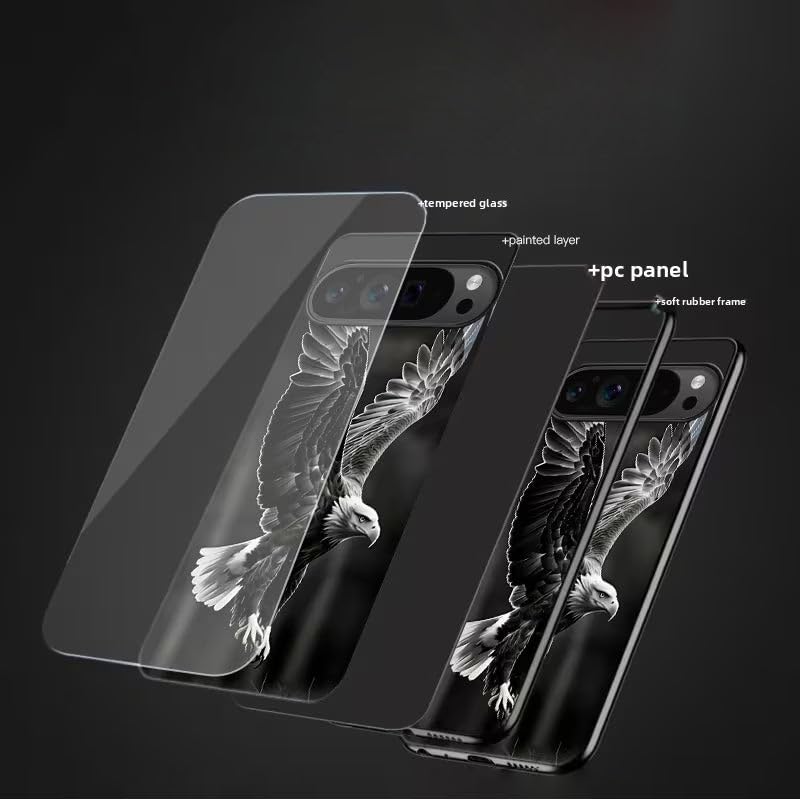 Image of MILLION CASES Unchained Hunter Spectra Case for Google Pixel 8a, Google Pixel 8a Back Cover Case(2024) - PC | Midnight Black