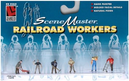 Amazon.com: SceneMaster HO Scale Figure Sets - Railroad Workers : Arts ...