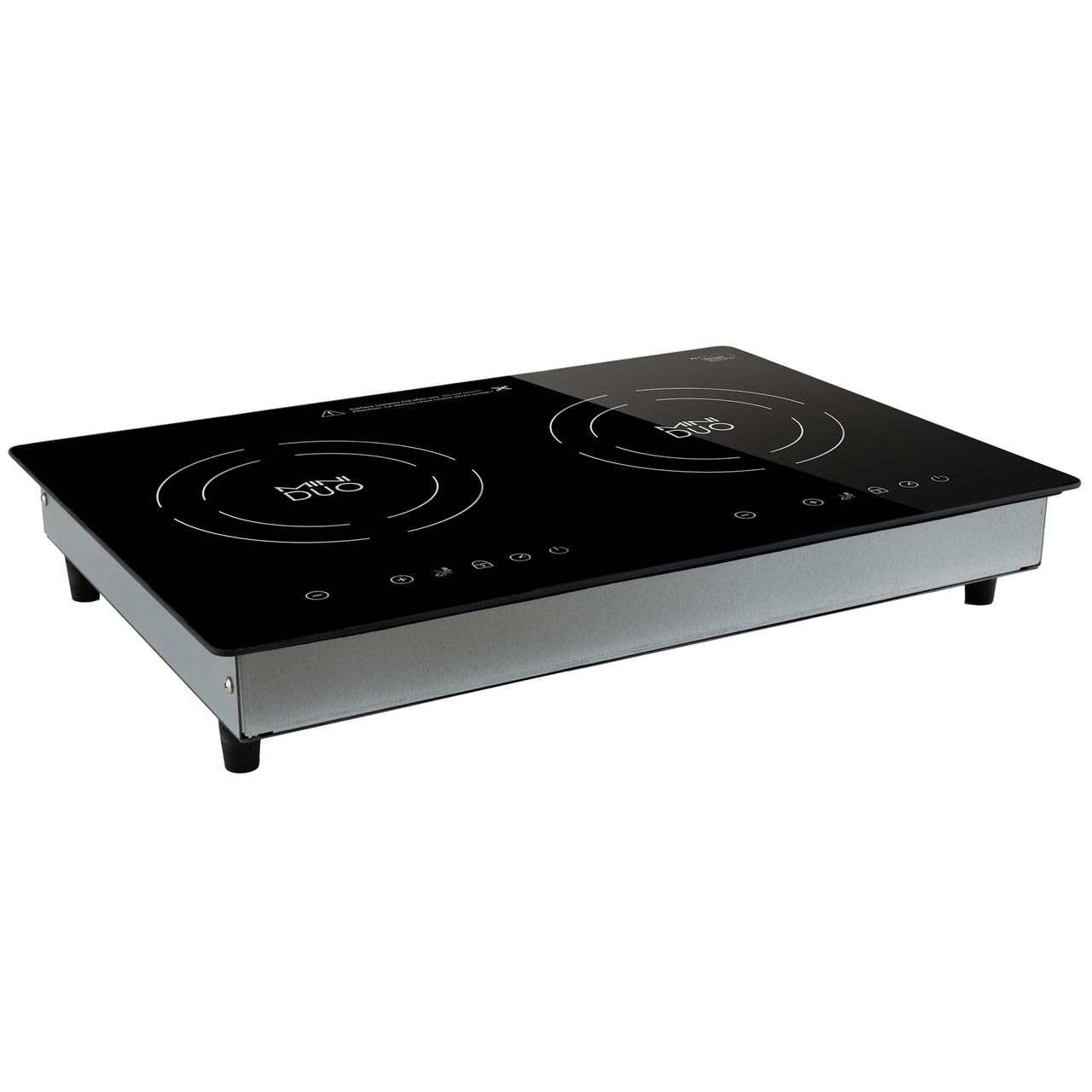 RV Electric Induction Cooktop | 2 Burner Portable Countertop Stove | 110V Plug-in Dual Burner Cooker for RV, Kitchen, and Outdoor Use