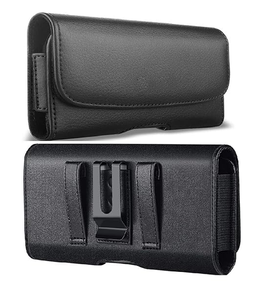 VRAJ Sales™ Universal Smart Mobile Phone Case Holster Pouch Belt Clip Cases Waist Bag Pack for Mobile 6.8 inch Phone Holder – Black