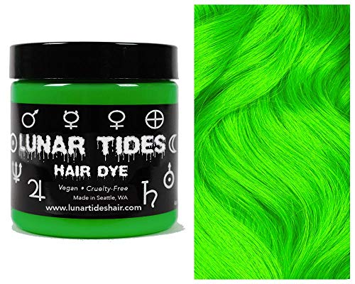 Lunar Tides Hair Dye – Aurora Lime Green Semi-Permanent Vegan Hair Color (4 fl oz / 118 ml)