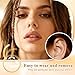 ONEBLOOMUNIVERSE 2Pcs 18g Nose Rigns 14K Gold Plated Nose Rings Hoops-Hypoallergenic Surgical Steel Nose Rings for Women Piercing Jewelry (Gold 18Gauge 8mm)