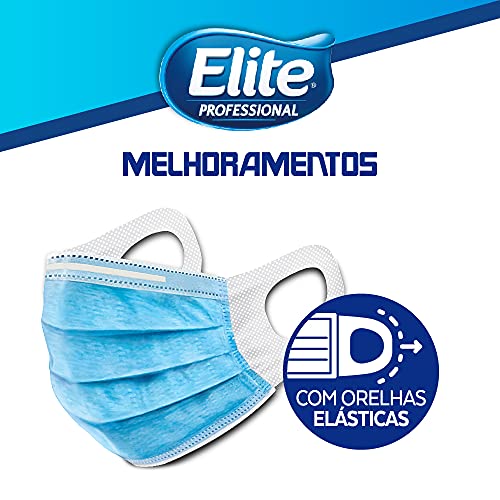 Elite Máscara De Proteção Cirúrgica Tripla Prof 50 Unids