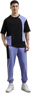 NOBERO Men's Cotton Oversized Casual Round Neck Co-Ord Set for Casual Sleepwear & Loungewear Set & Night Suits Set Price In India