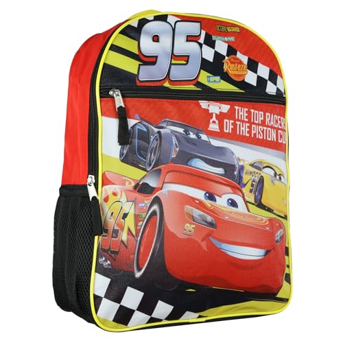 Disney Cars Backpack Top Racers Lightning McQueen 16