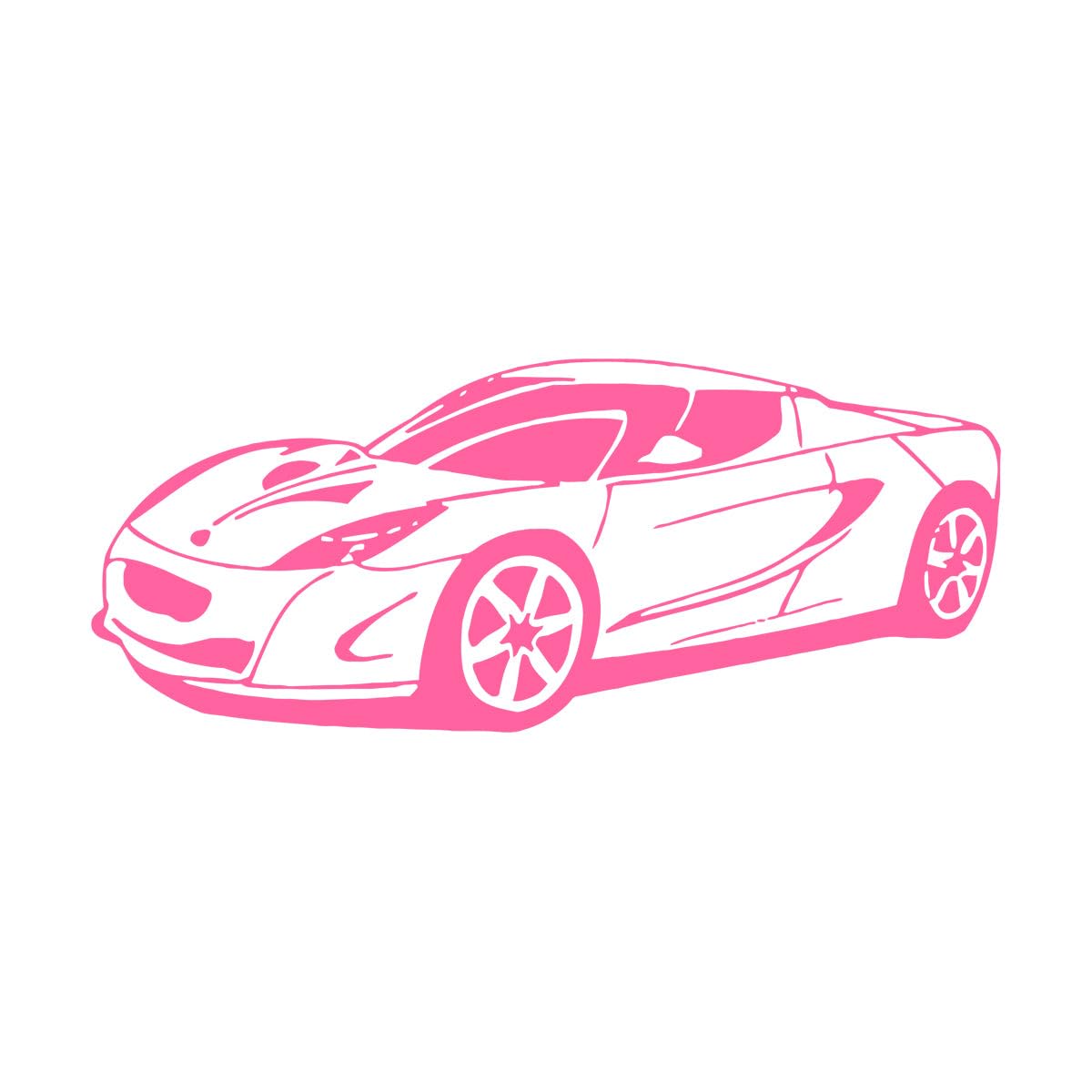 Sports Car Vinyl Wall Art Decal Removable Wall Decor Perfect for Boy’s Room Car Themed Wall Decals Art Mural Large - 58x140cm