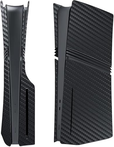 IFEEHE Carbon Faceplates for PS5 PRO Console, Shell Panels PS5 PRO Accessories Replacement Faceplate Carbon Fiber Pattern (Disc Version)