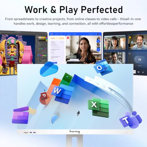 Image of suevery Touch Screen All in One Desktop PC 27 inch 2K Core I7 4Cores