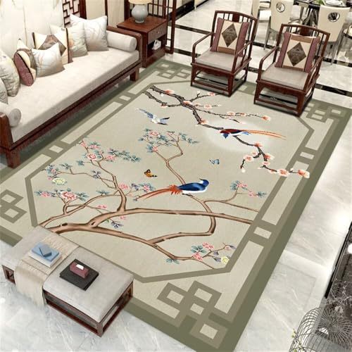 Tapis chambre bébé vert oriental pour créer un nid douillet
