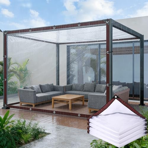 Lona transparente resistente a los rayos UV e impermeable exterior 2