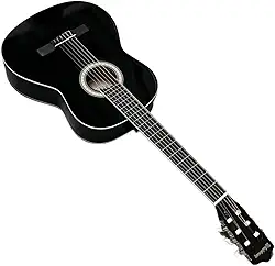 Violão acústico clássico para iniciantes 6 cordas nylon Waldman WN-18 BK - Cor: Preto