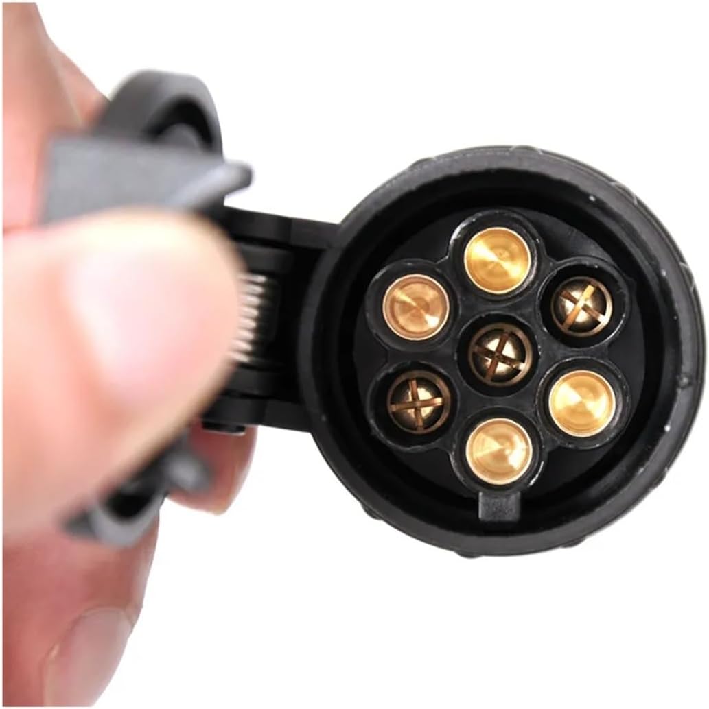 Trailer Hitch, 13 to 7 Pin Adapter Trailer Connector 12V Towbar Towing Waterproof Plugs Socket Adapter Protect Connections A30