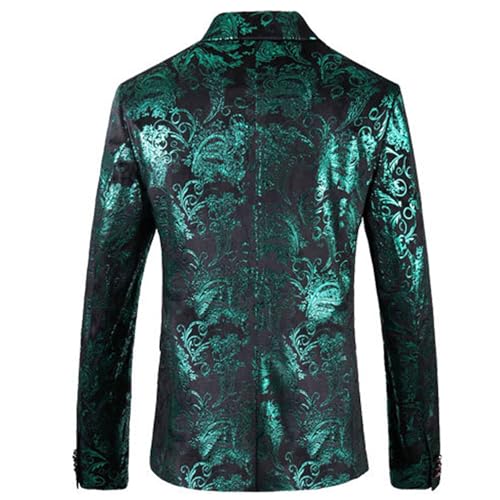 Men's Formal Slim Fit Button Suit Jacket Vintage Sequins Sport Jackets Party Wedding Tuxedo Blazer2