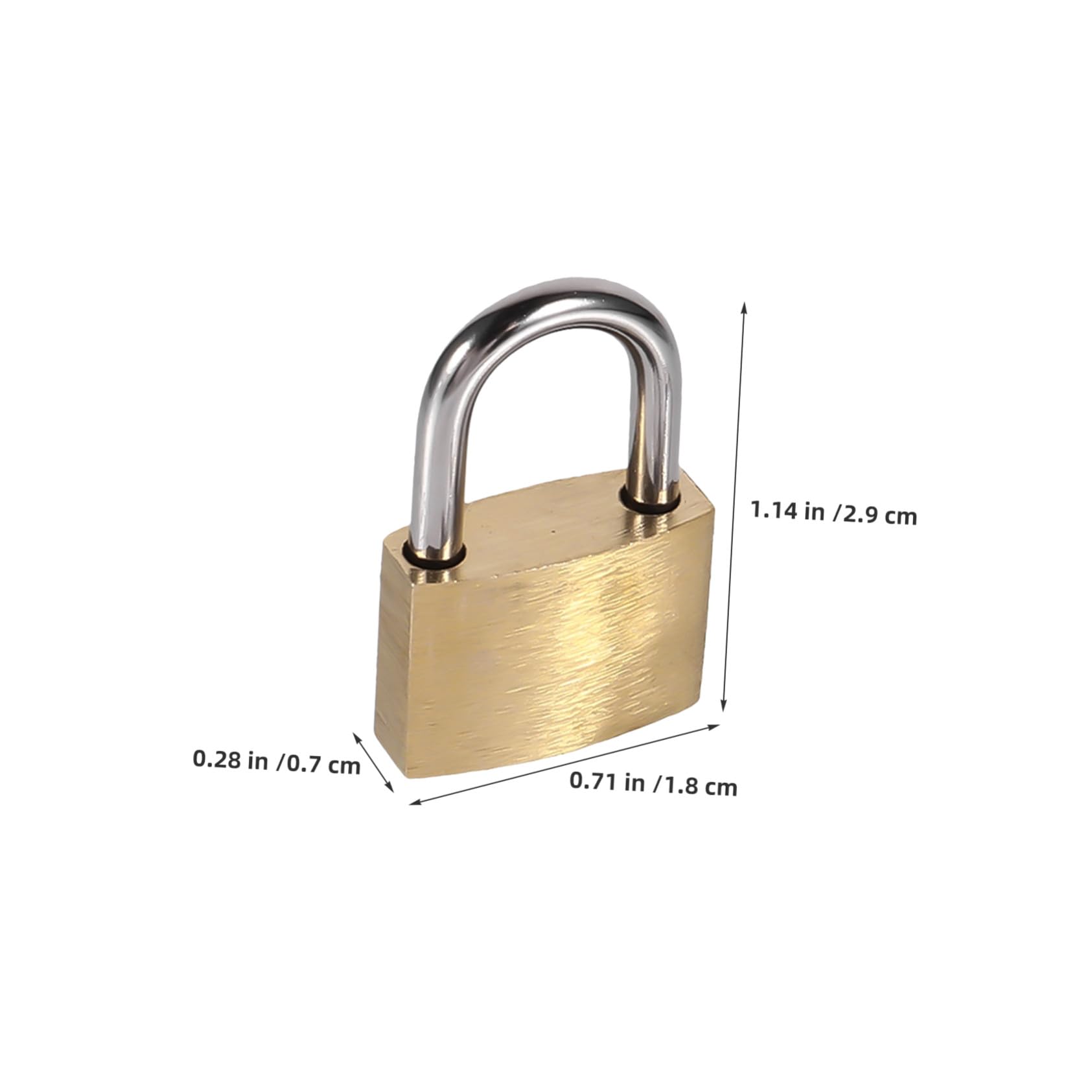 DOITOOL 12 pezzi Mini Lucchetti in Rame con Chiave Lucchetto Compatto per Bagagli Zaini Diari Valigie e Armadietti Serratura Portatile Leggera e Robusta per Sicurezza Quotidiana
