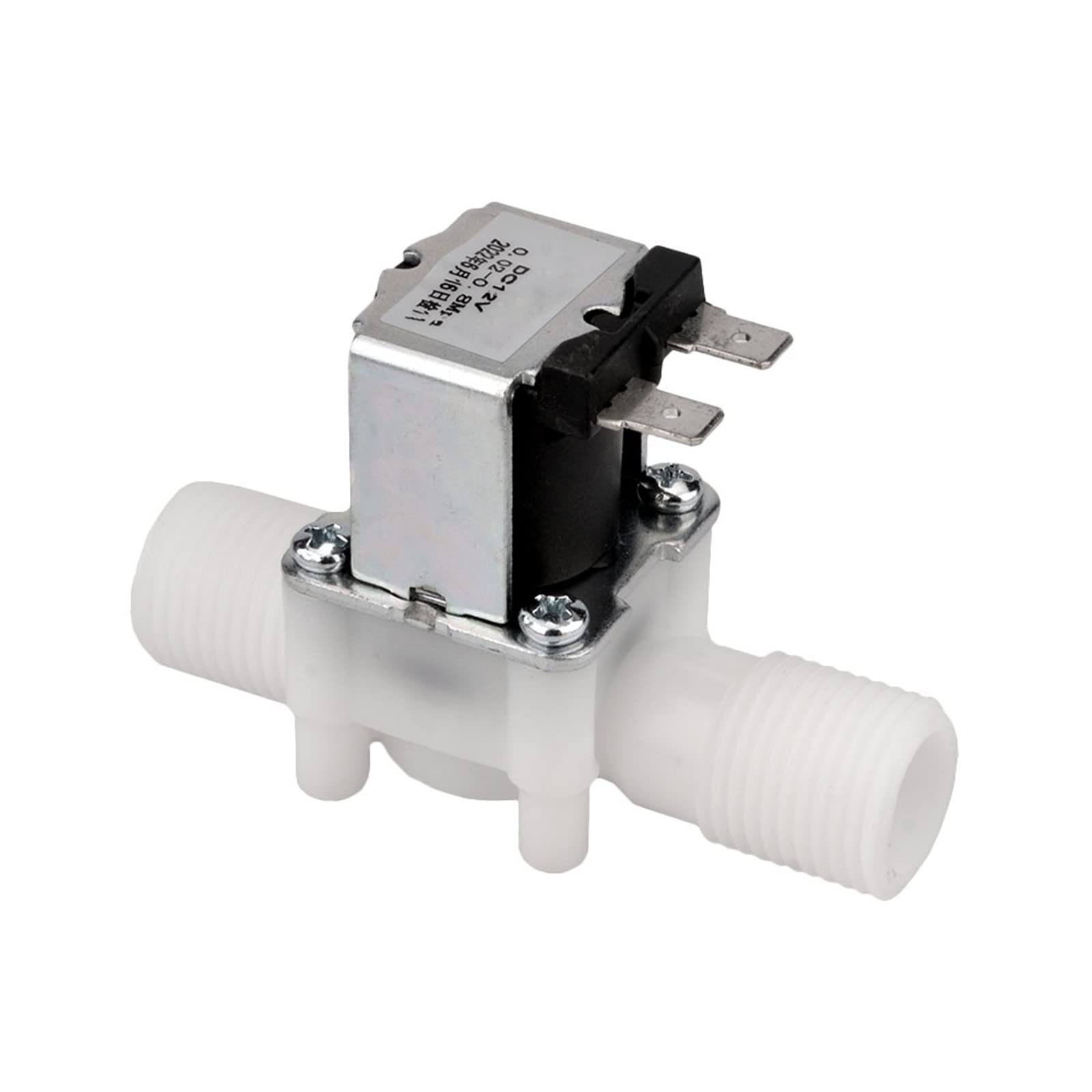 Électrovanne plastique 1/2 AC 220V distributeur magnétique interrupteur pression eau