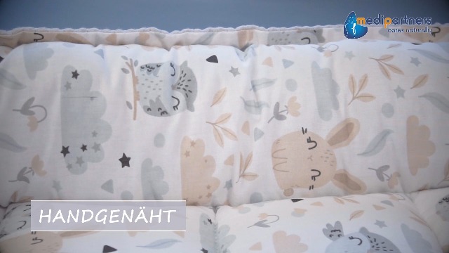 Medi Partners Babynest 100x60cm - Kuschelnest Mit Baumwolle & Minky Einsätzen