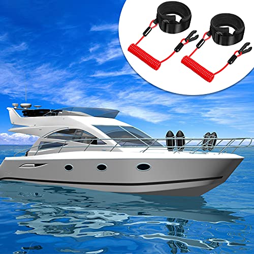 Cuerda de seguridad Stop Kill interruptor de parada de emergencia motor fuera de borda barcos 4