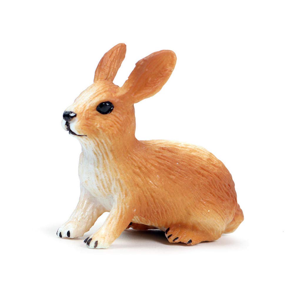 Modèle animal lapin solide figurines sculptures ornements de simulation