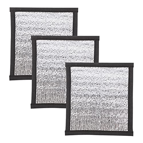 HAPINARY 3sets Reptile Heating Pad Insulation Mat for Snakes Lizards Pet Basking Platform Reflective Film 3pcs*3