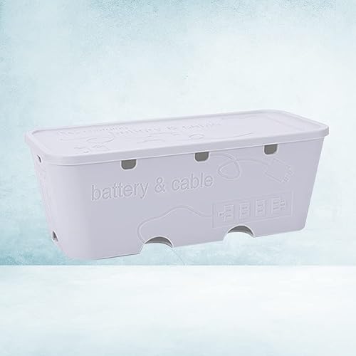 Miniatura 2 de ZLASS Caja organizadora de cables, caja de gestión de cables de plástico, caja de almacenamiento de cables, caja de almacenamiento de cables, caja